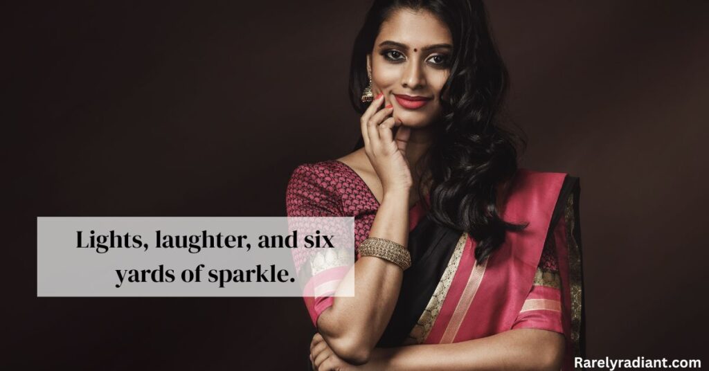 Festive Saree Captions for Celebration Season