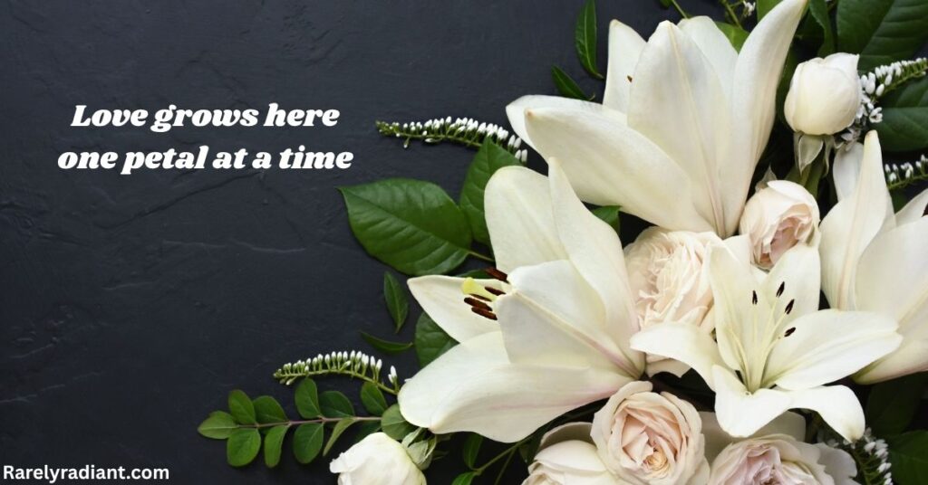  Romantic Flower Captions