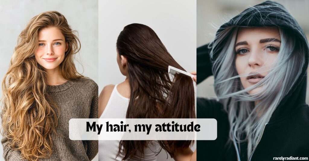 Hair Captions for Instagram for Girl Attitude