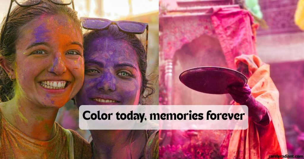 Holi Short Captions for Instagram