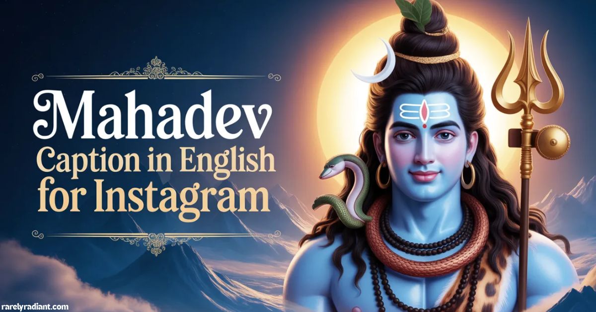 Mahadev Caption in English for instagram