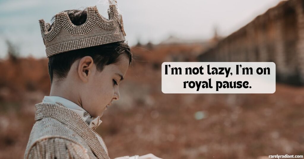 Playful & Funny King Boy Captions