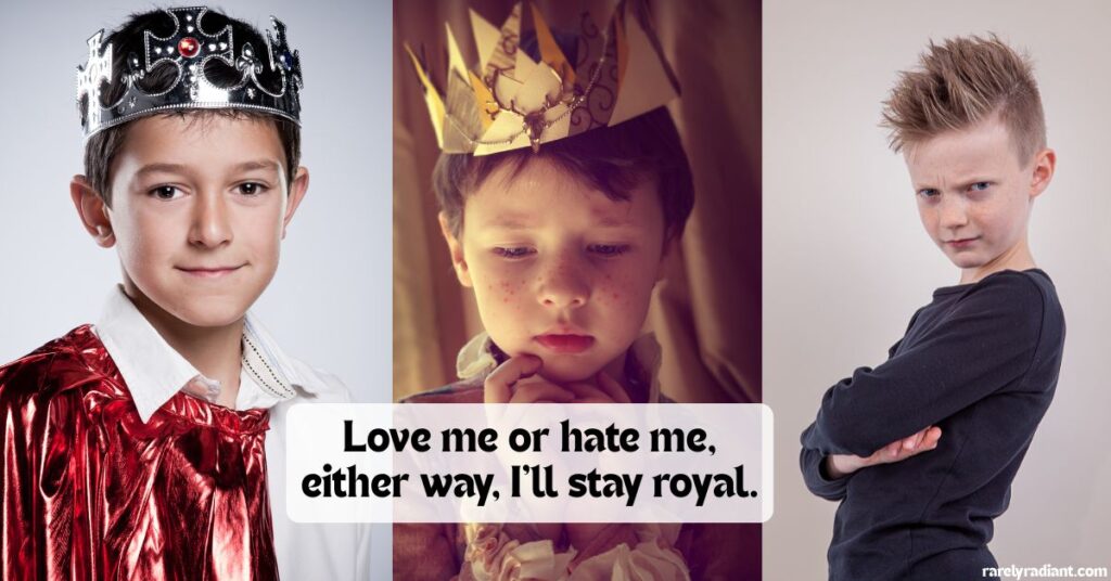Romantic King Boy Quotes