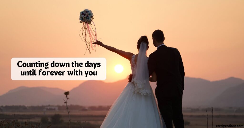 Wedding Countdown Captions for pre Wedding Photos