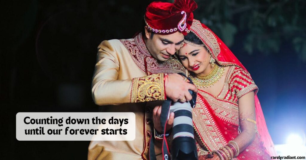 Wedding countdown captions for Couples