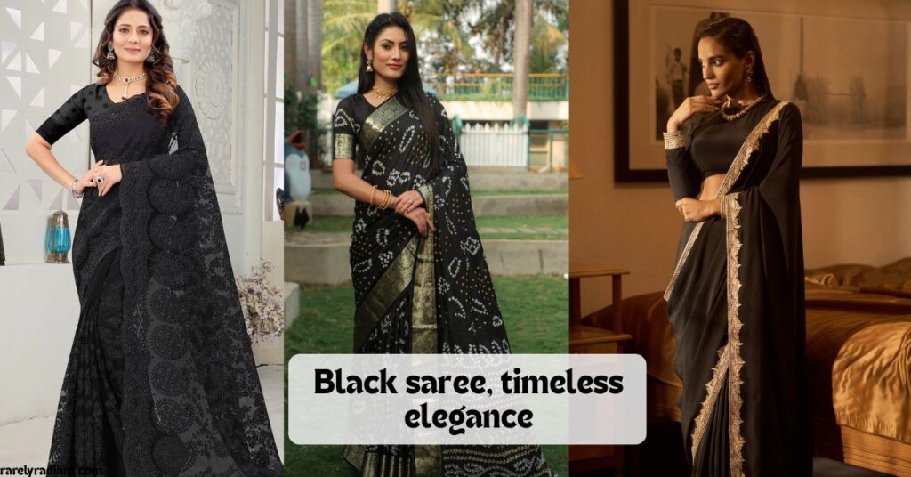 Black Saree Caption For Instagram Pinterest