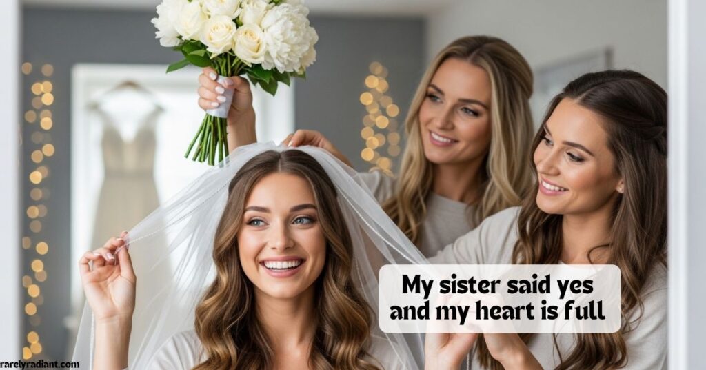 Bride to be Captions for instagram for Sister