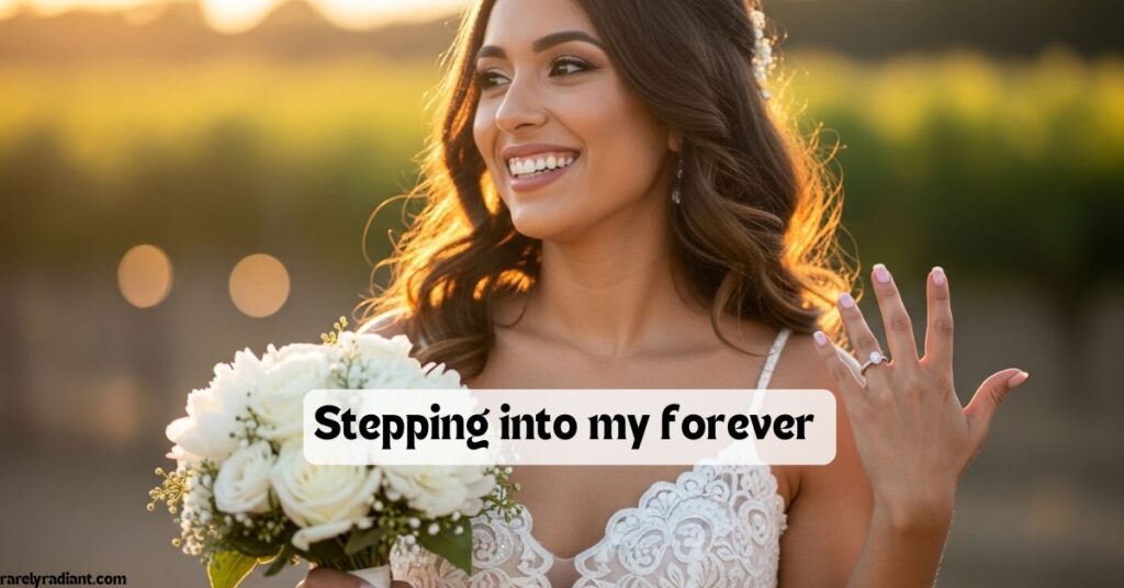 Bride to be captions for instagram for Girl