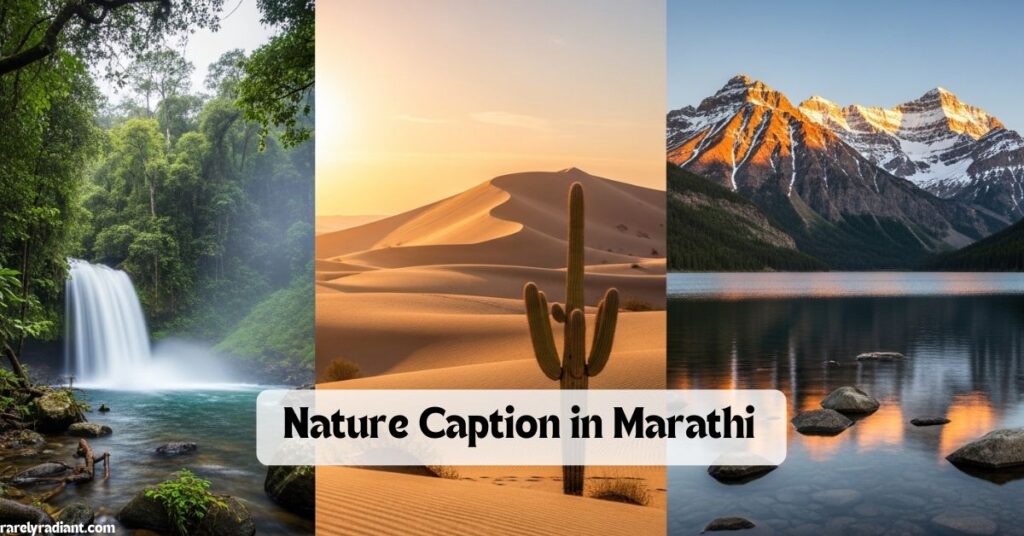 Nature Captions for Instagram in Marathi