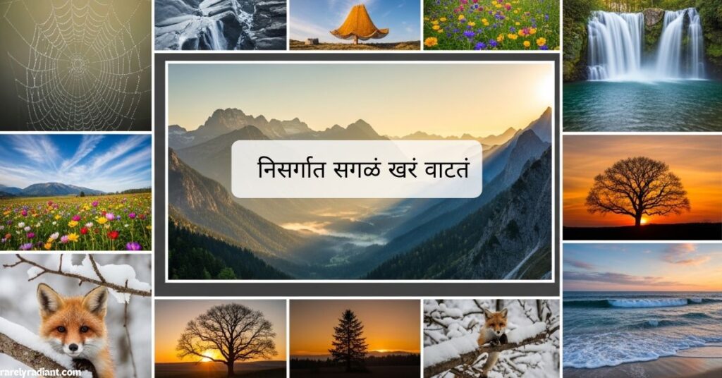 Nature Captions in Marathi
