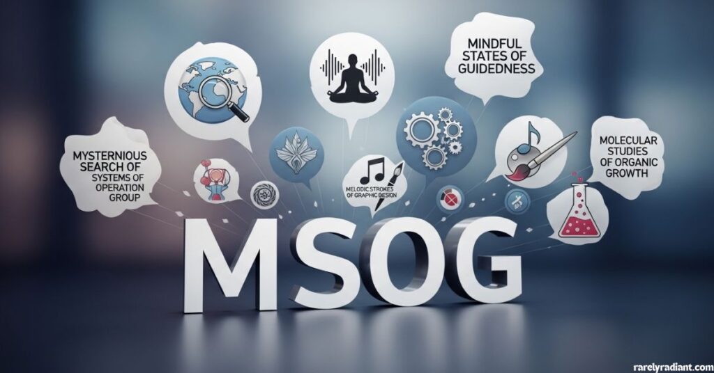 Alternative Meanings of the MSOG Acronym