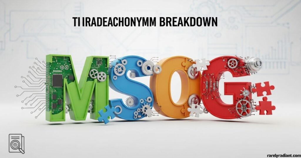 MSOG Acronym Breakdown
