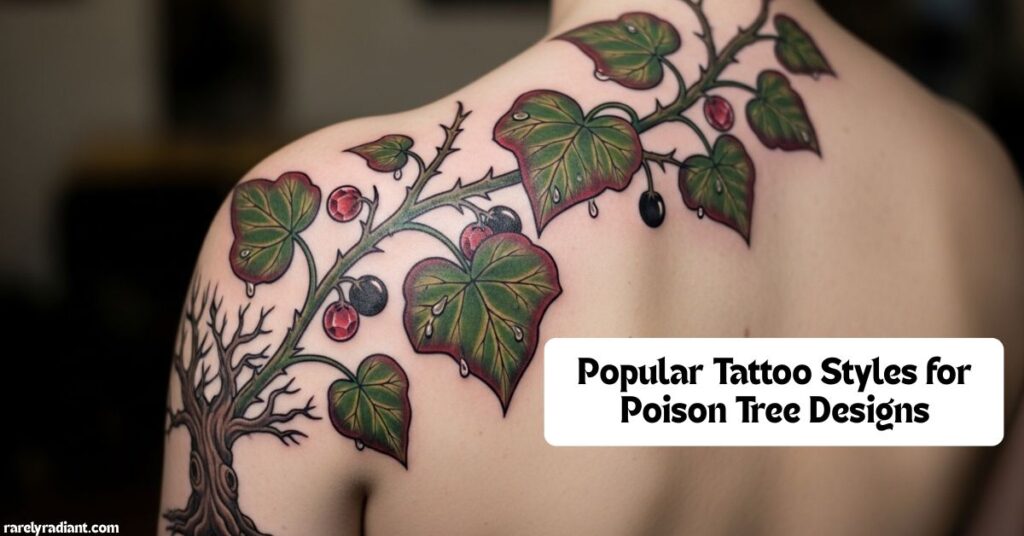 Popular Tattoo Styles for Poison Tree Designs