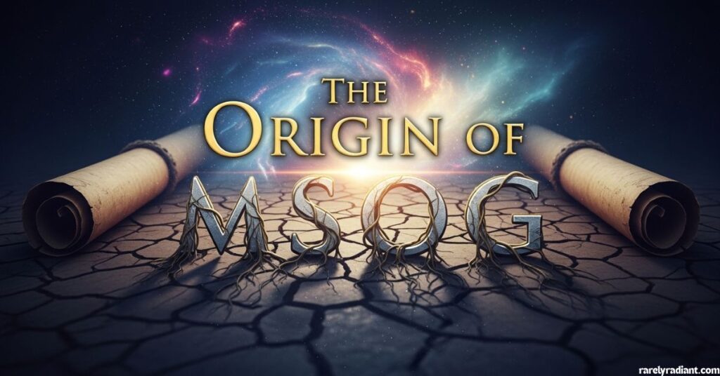 The Origin of the MSOG Phrase