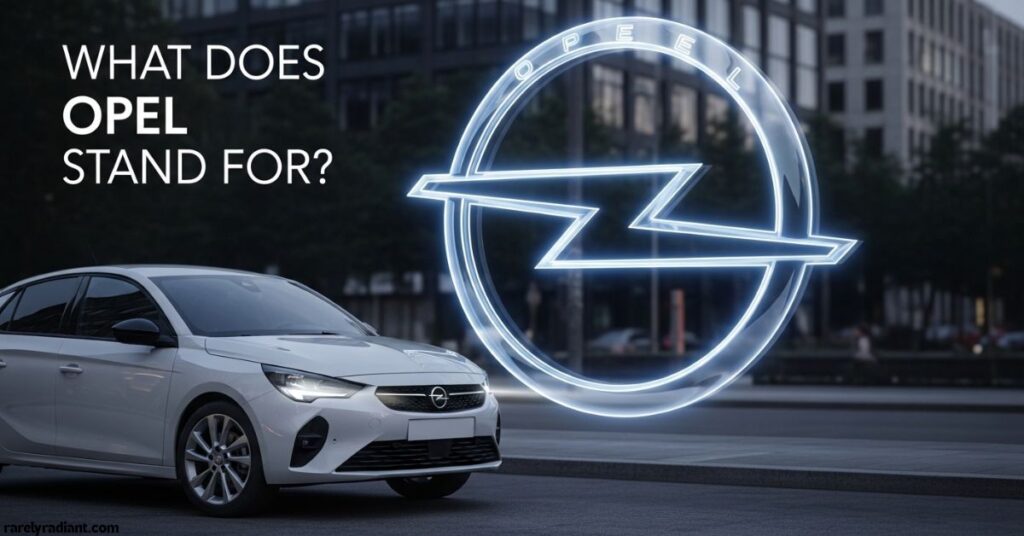 What Does Opel Stand For
