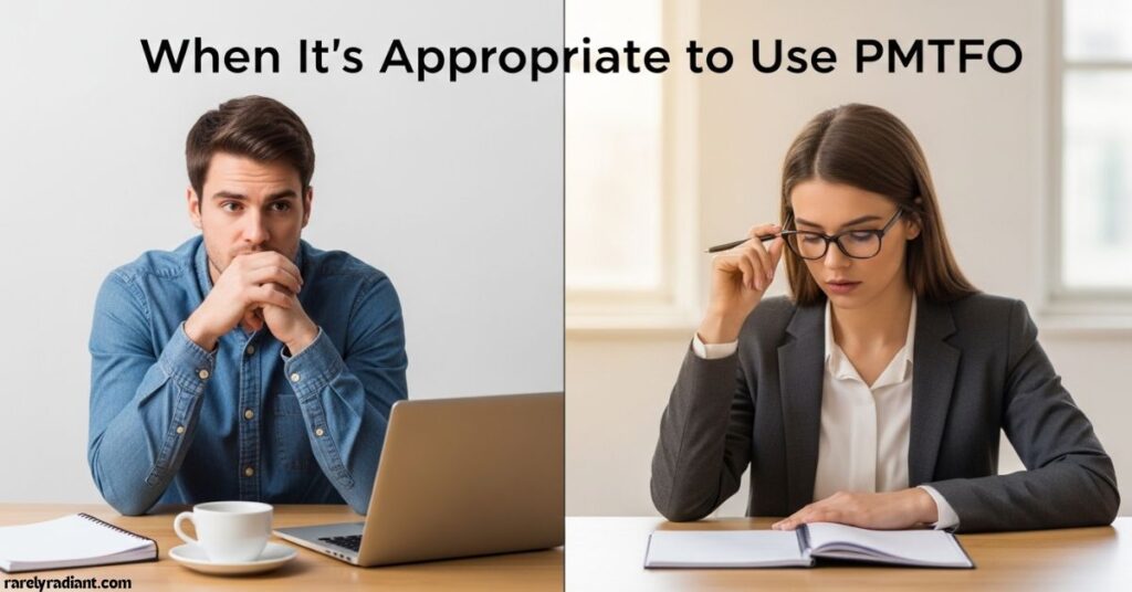 When It’s Appropriate to Use PMTFO