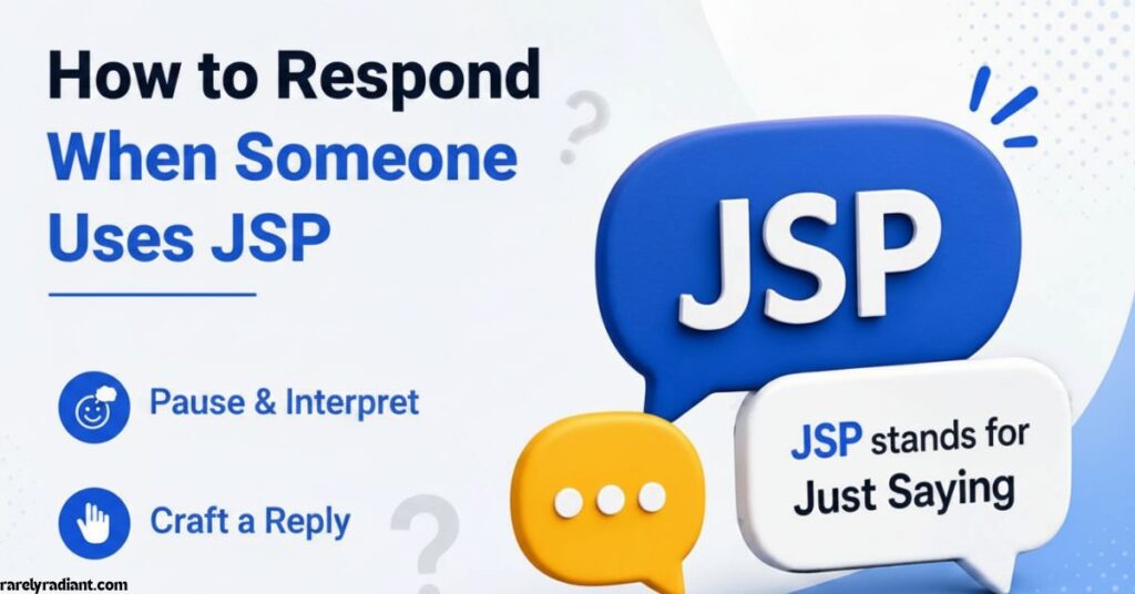How to Respond When Someone Uses JSP