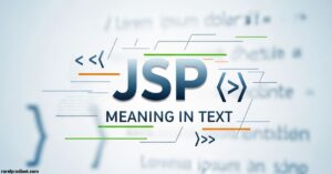 JSP Meaning in Text