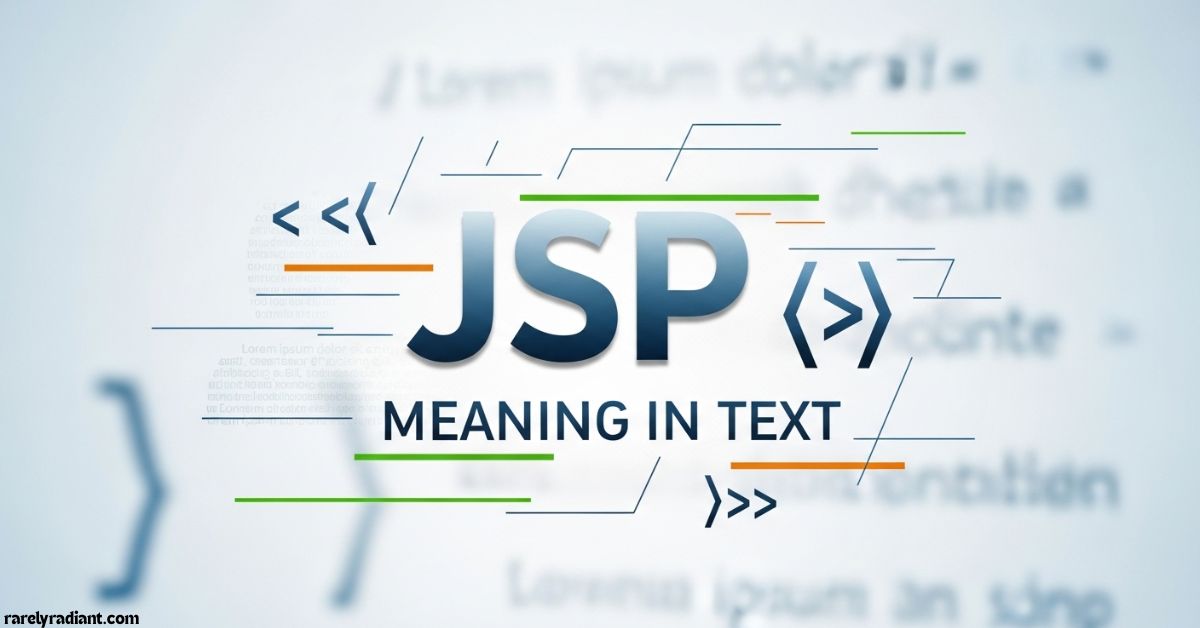 JSP Meaning in Text