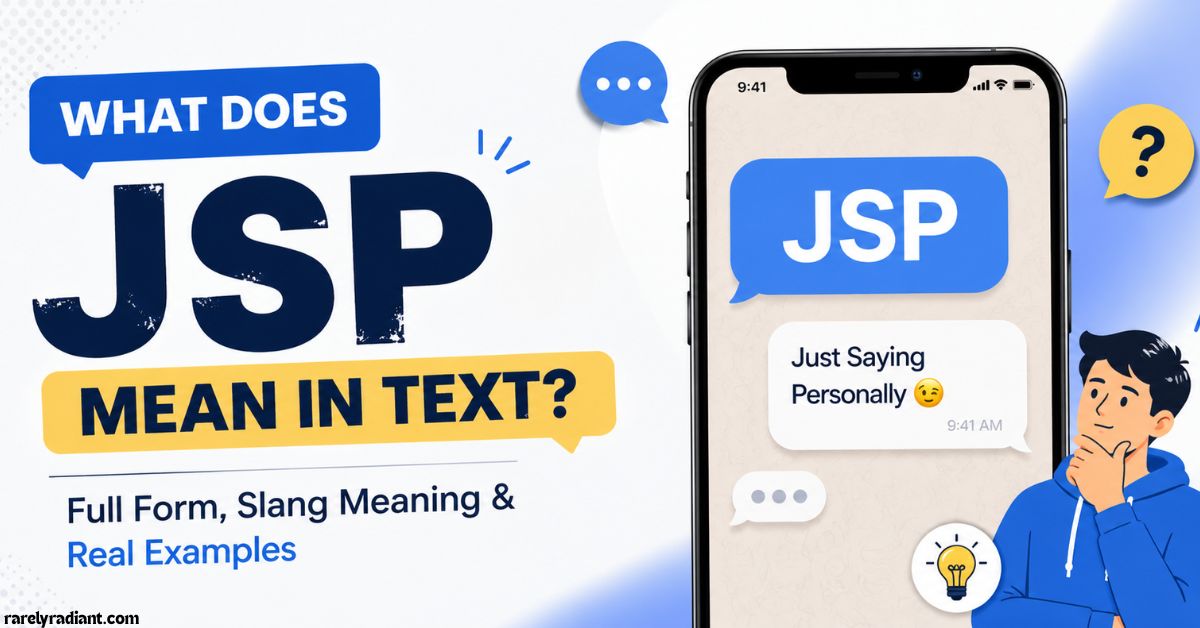 What Does JSP Mean in Text