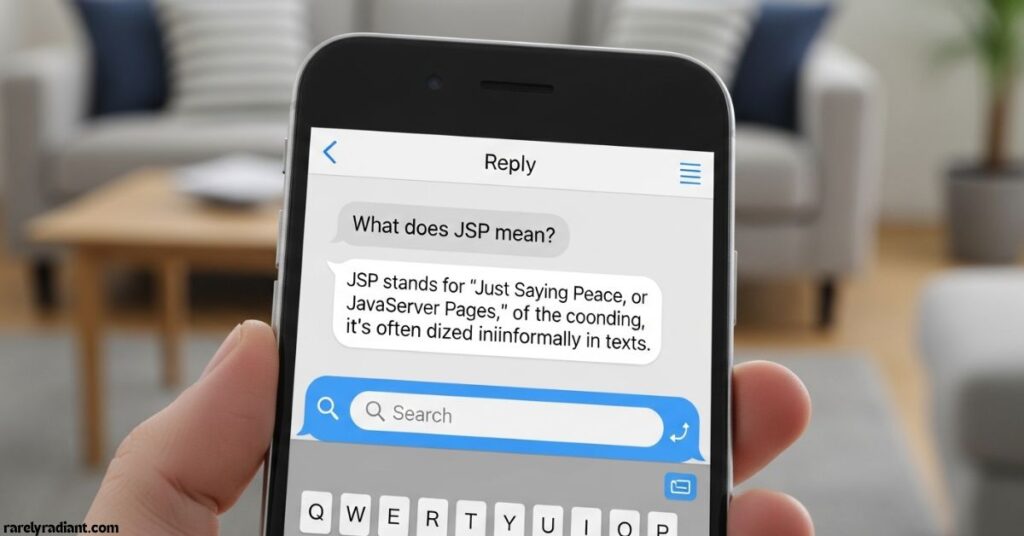 What Does JSP Mean in Text