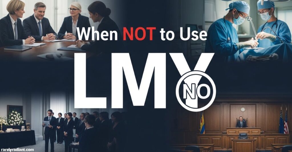 When NOT to Use LMY