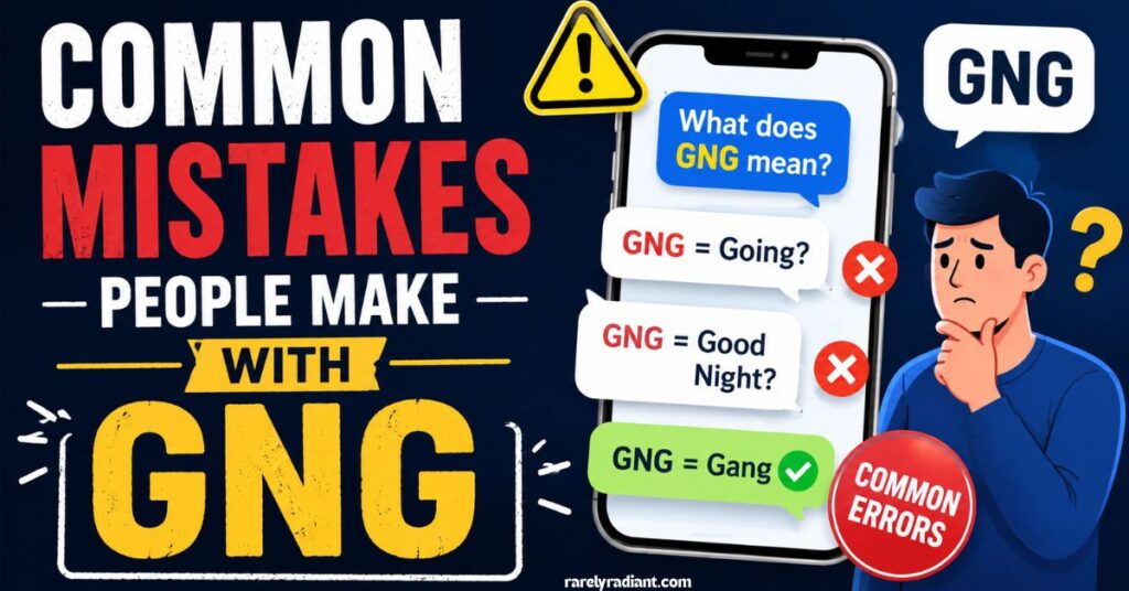 Common Mistakes People Make With GNG