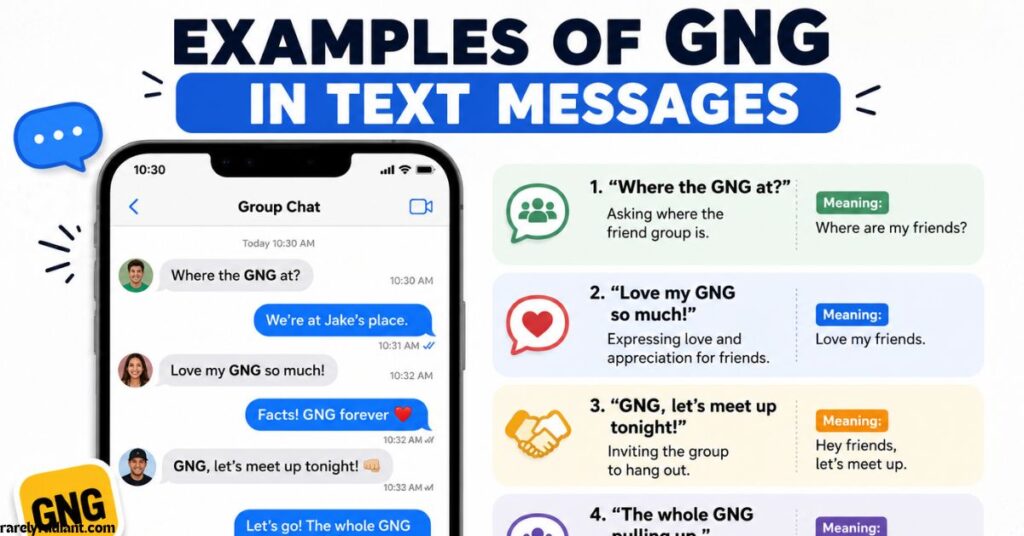 Examples of GNG in Text Messages