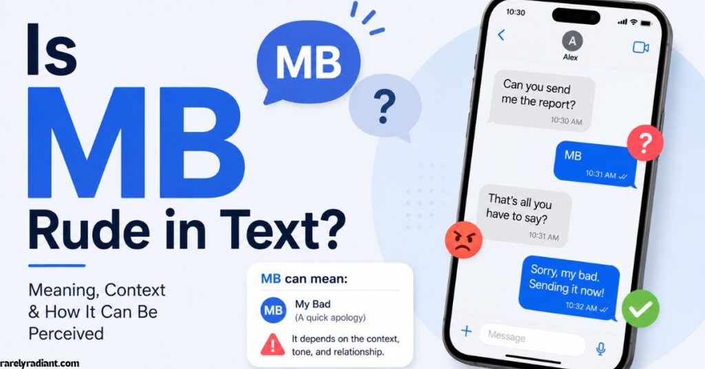 Is MB Rude in Text