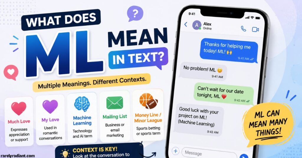 What Does ML Mean in Text